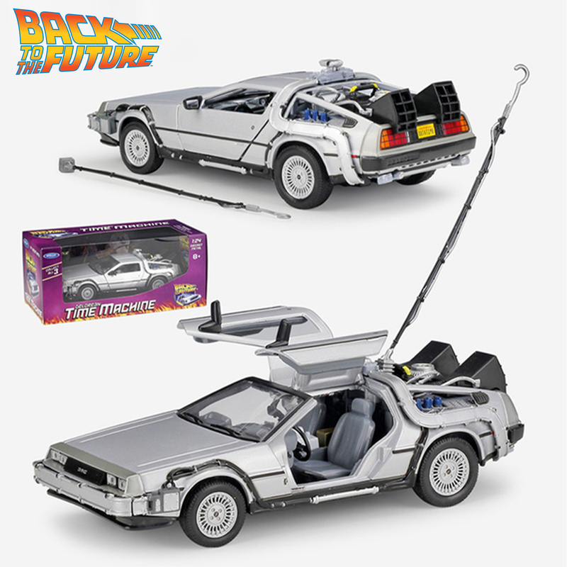 Miniatura Delorean Carro De Volta Para o Futuro 1:18