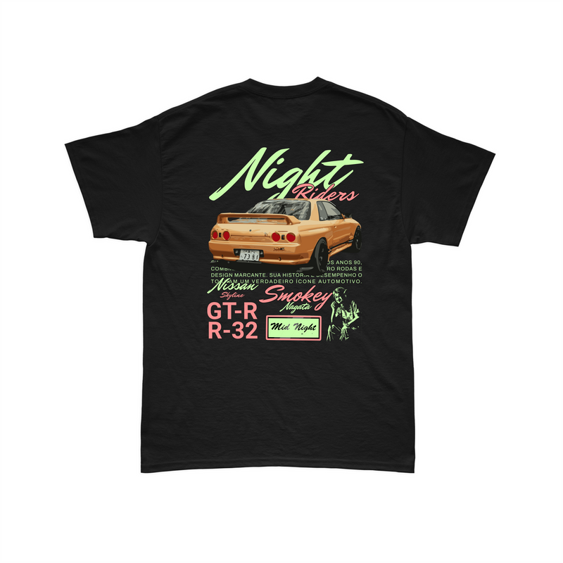 Camiseta Nissan Skyline GT-R R32 Top Secret Nigth Riders