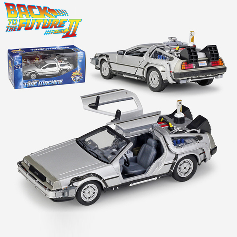 Miniatura Delorean Carro De Volta Para o Futuro 1:18