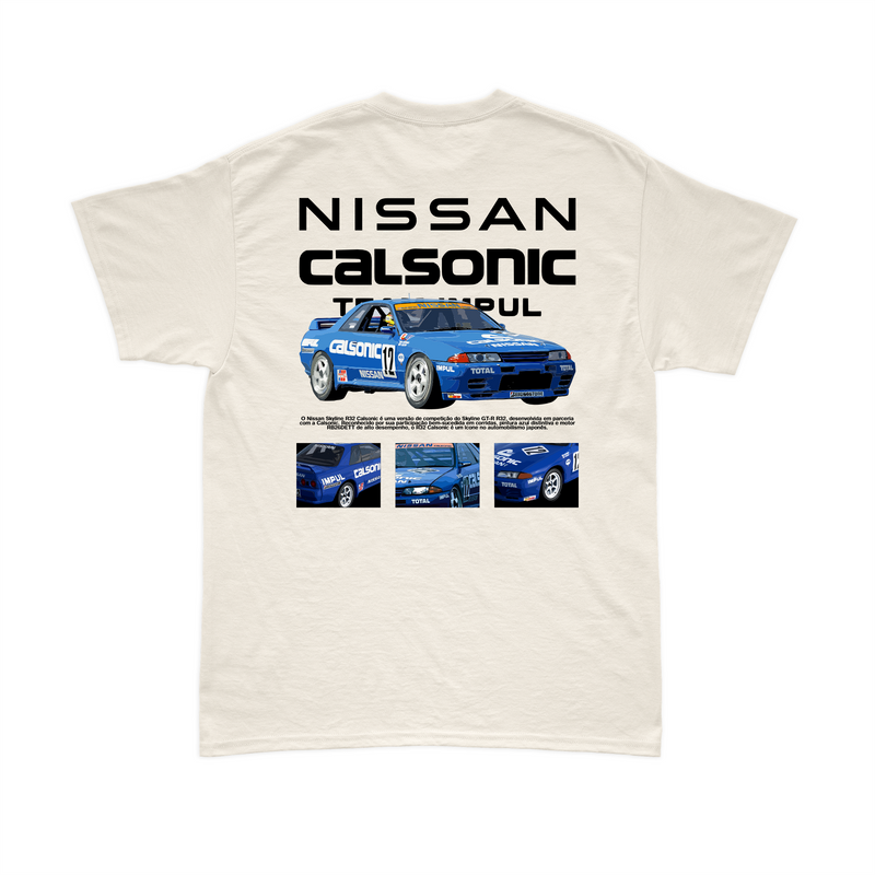 Camiseta Nissan Skyline GT-R R32 JTCC Off White