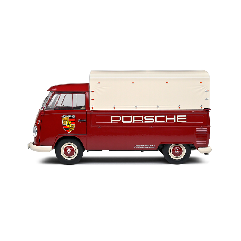 Miniatura Volkswagen Kombi Pick-Up Porsche 1950 1:18