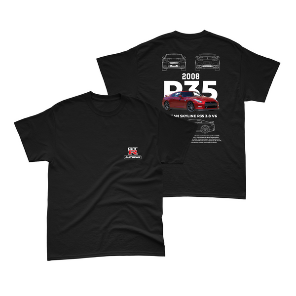 Camiseta Nissan GT-R R35 Preta