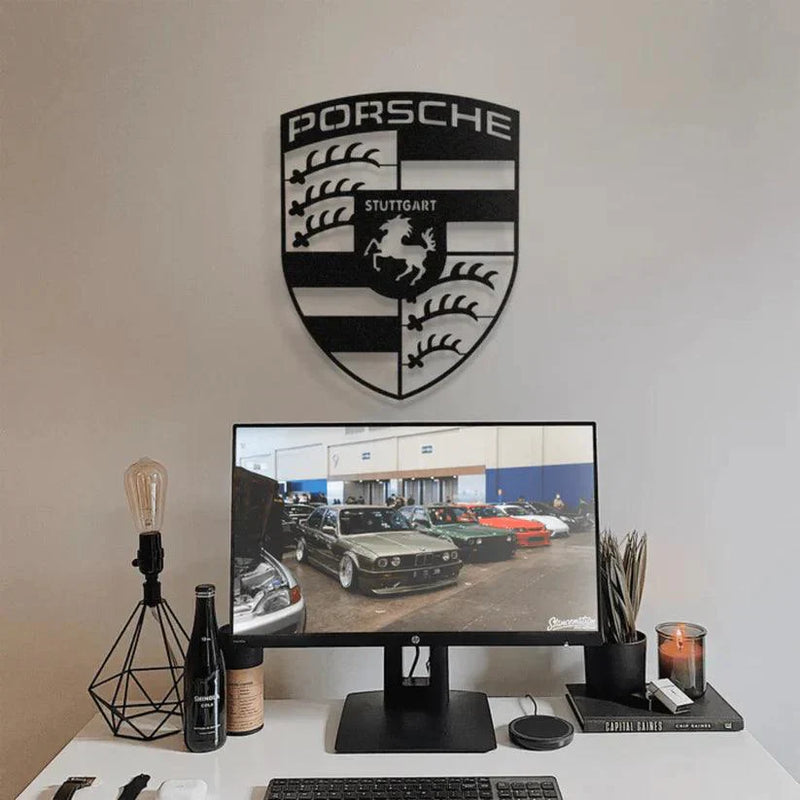 Quadro Decorativo Porsche Emblema