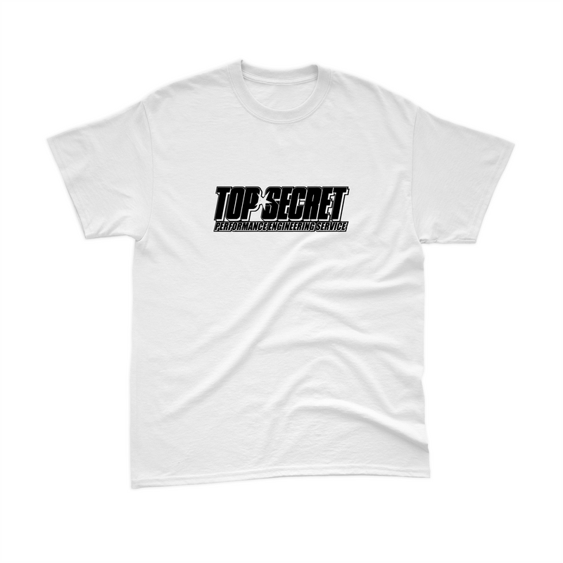 Camiseta Nissan Skyline GT-R R34 TOP SECRET V1 Branca