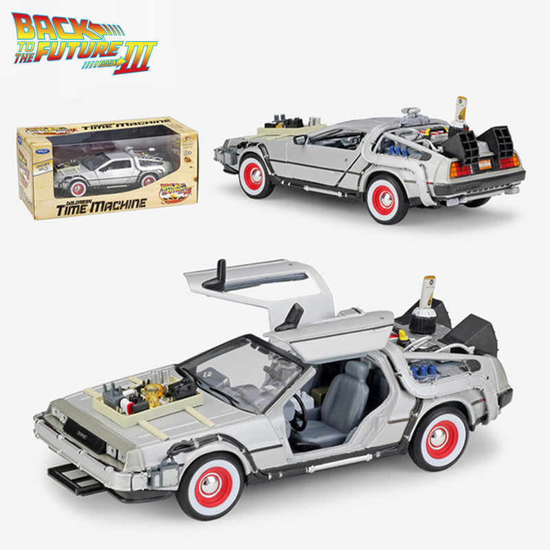 Miniatura Delorean Carro De Volta Para o Futuro 1:18