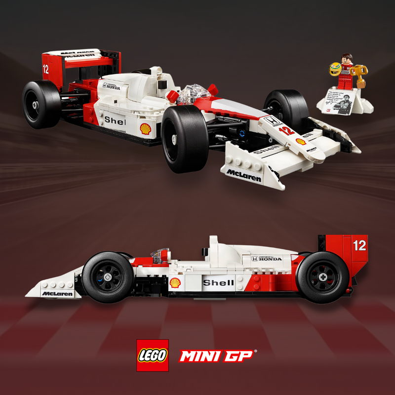 (1988) Miniatura Lego - McLaren MP4/4 e Ayrton Senna