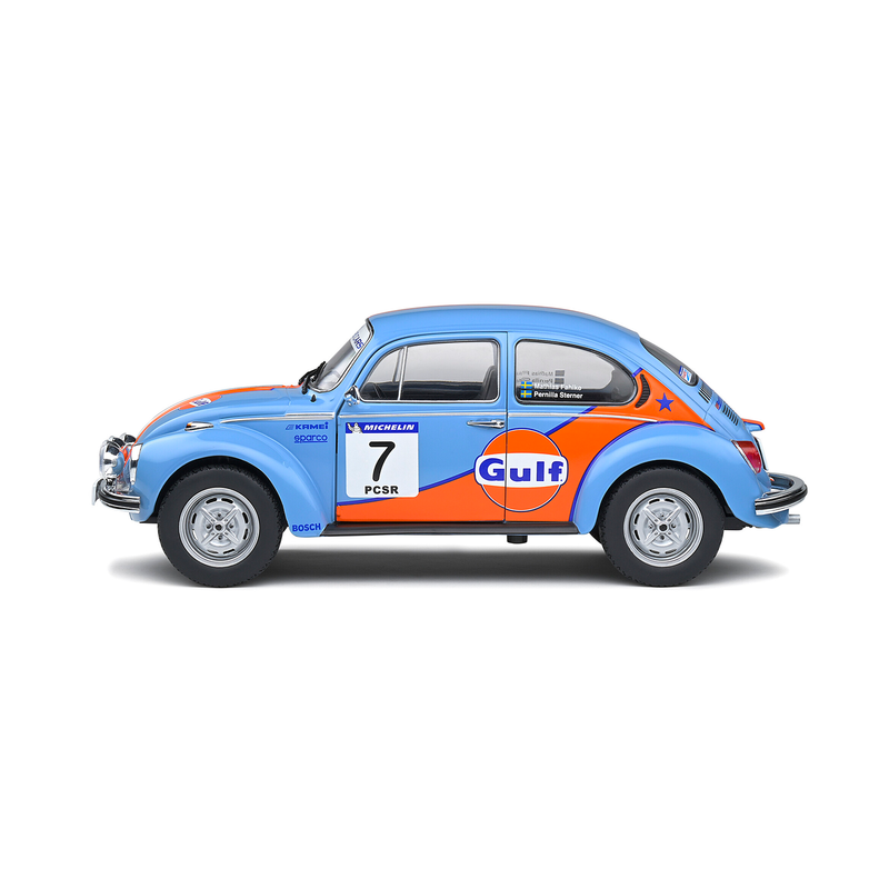 Miniatura Volkswagen Fusca Beetle 1303 Gulf Rallye Colds Balls 2019 1:18