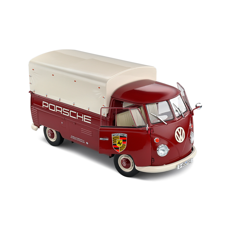 Miniatura Volkswagen Kombi Pick-Up Porsche 1950 1:18