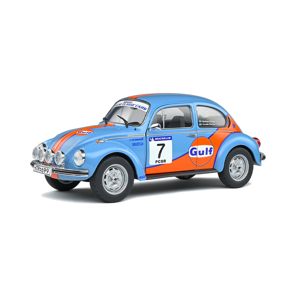 Miniatura Volkswagen Fusca Beetle 1303 Gulf Rallye Colds Balls 2019 1:18