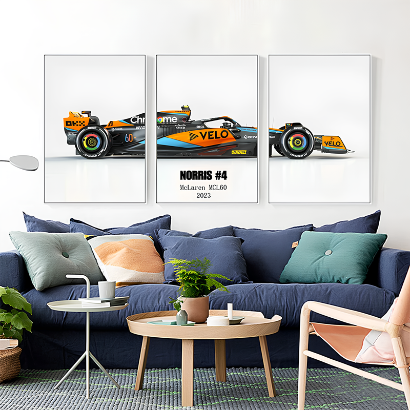 Pôster / Quadros Decorativos Fórmula 1 McLaren MCL60