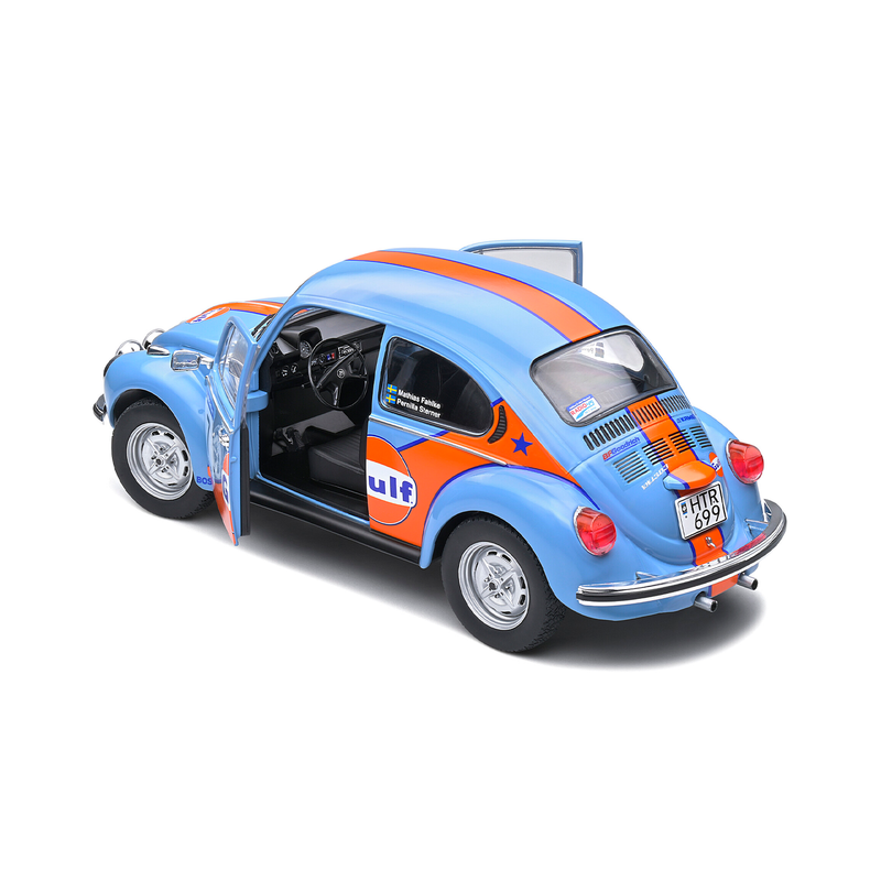 Miniatura Volkswagen Fusca Beetle 1303 Gulf Rallye Colds Balls 2019 1:18