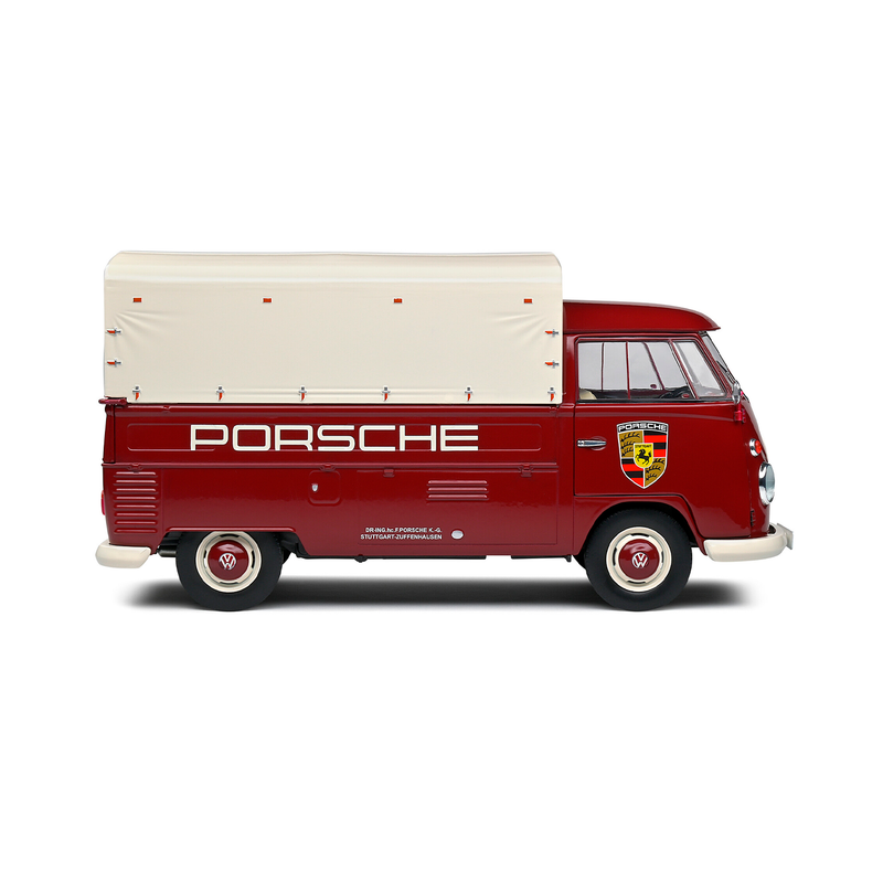 Miniatura Volkswagen Kombi Pick-Up Porsche 1950 1:18