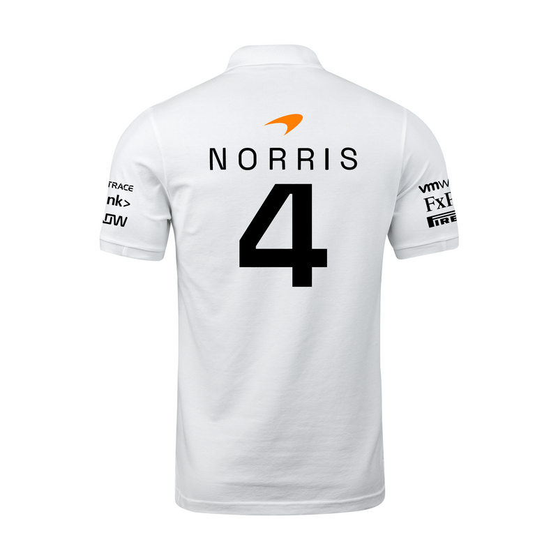 Camisa Polo Lando Norris Mclaren 2024 Branca