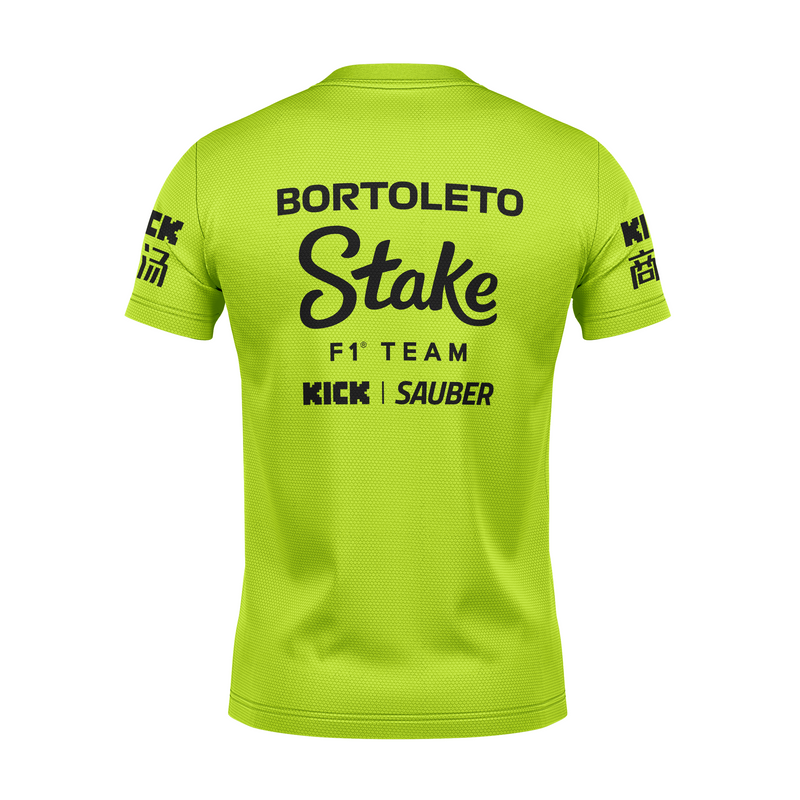 Camiseta DryFit Gabriel Bortoleto Stake Sauber 2024 Verde SN