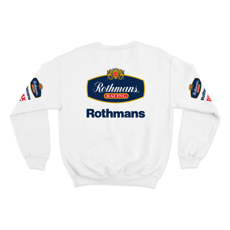 Moletom Williams Retrô Rothmans Racing Branco