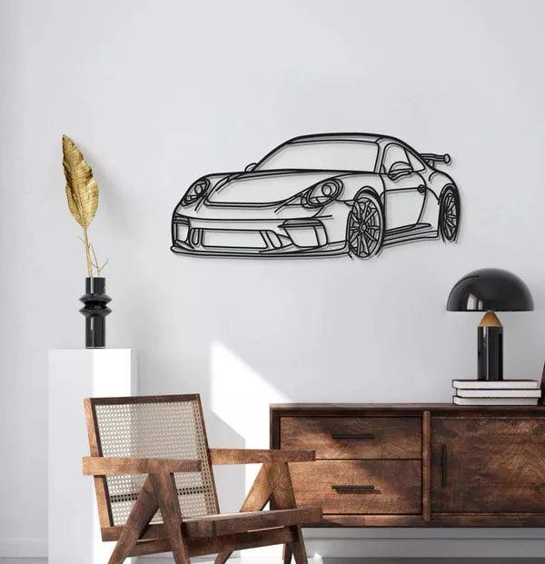 Quadro Decorativo Carro Porsche Diagonal - 40cm x 85cm