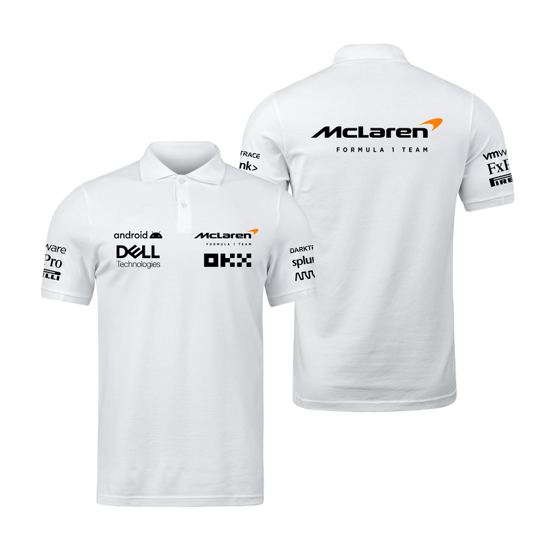 Camisa Polo Mclaren 2024 Branca