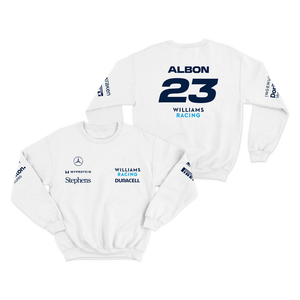 Moletom Williams Racing Branco 2024 Alex Albon