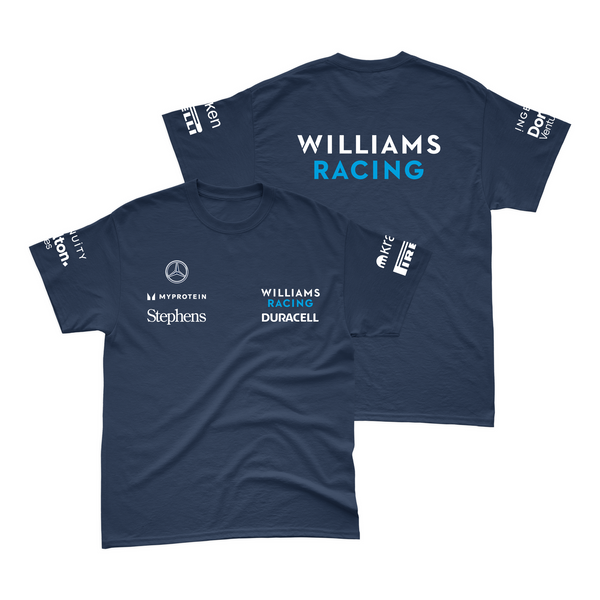 Camiseta Algodão Williams 2024 Azul Marinho