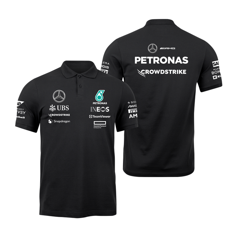 Camisa Polo Mercedes 2024 Preta