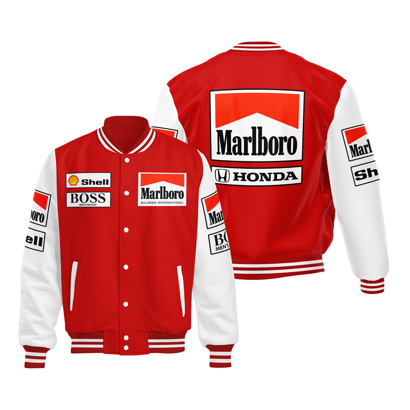 Jaqueta Mclaren Honda Marlboro Retrô