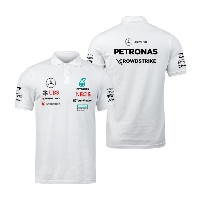 Camisa Polo Mercedes 2024 Branca