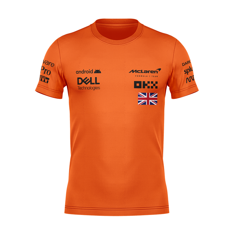 Camiseta DryFit Lando Norris McLaren 2024 Laranja