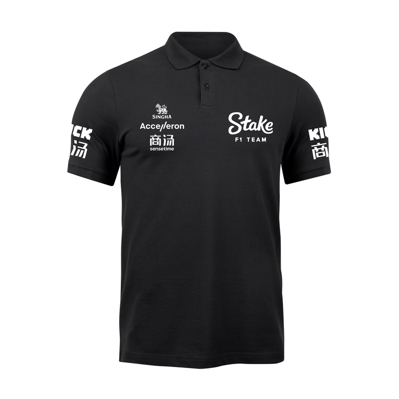 Camisa Polo Stake Sauber 2024 Preta