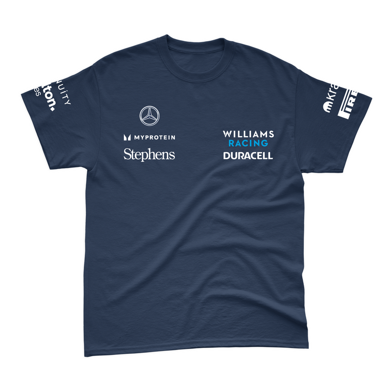 Camiseta Algodão Williams 2024 Azul Marinho