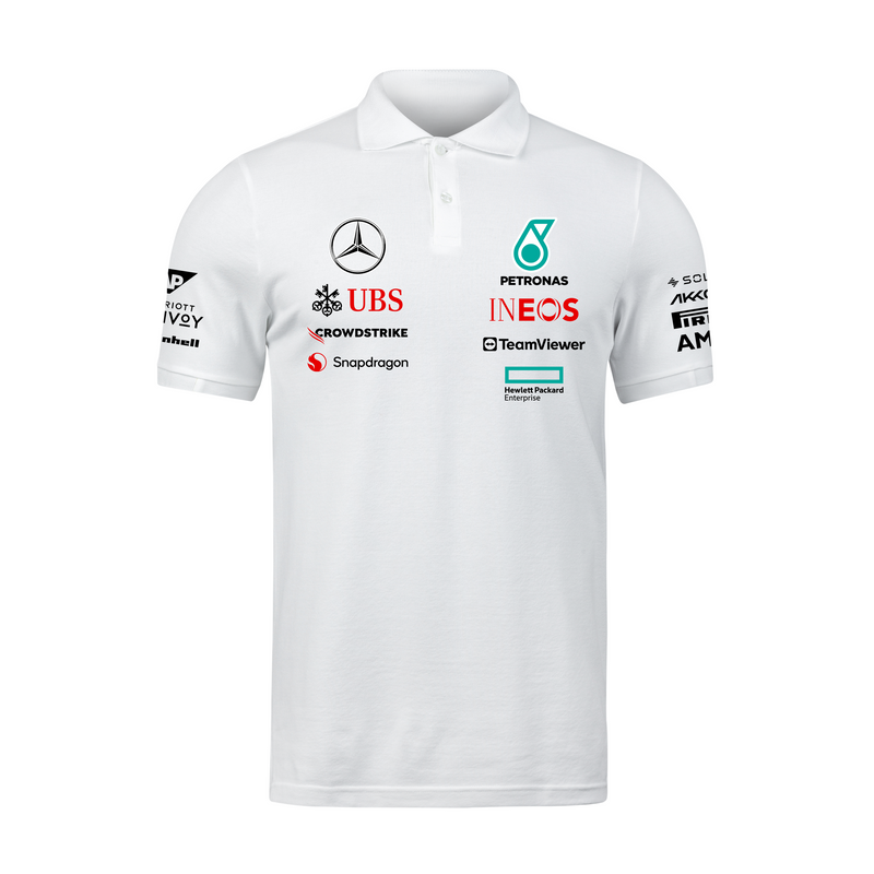 Camisa Polo Mercedes 2024 Branca