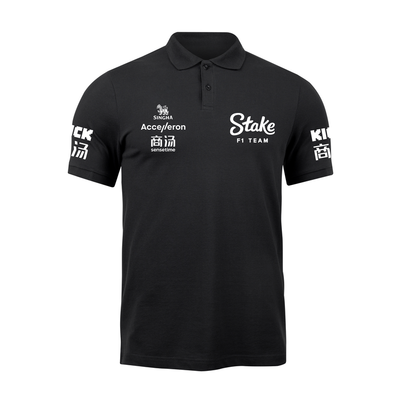 Camisa Polo Zhou Stake Sauber 2024 Preta