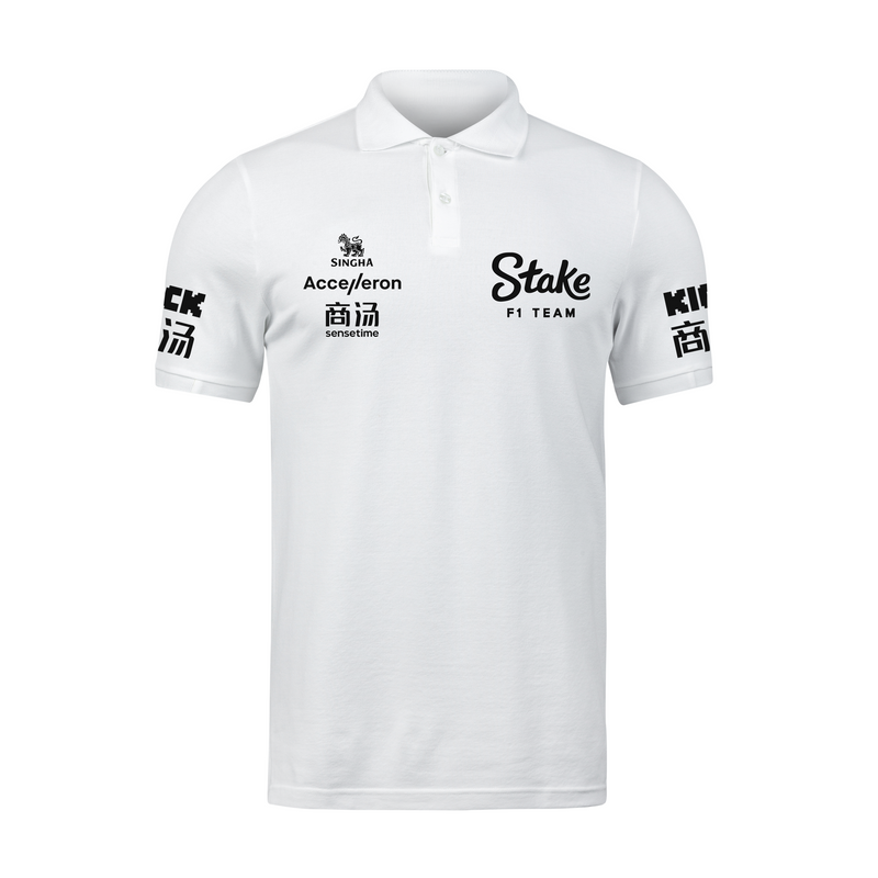 Camisa Polo Stake Sauber 2024 Branca