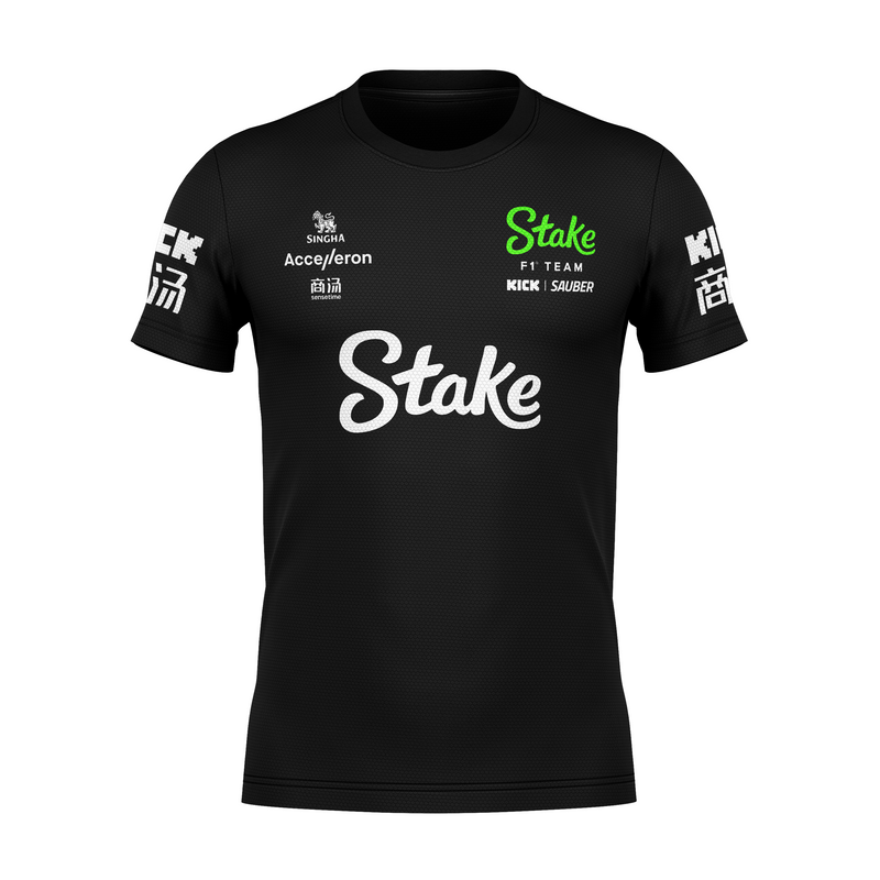 Camiseta DryFit Gabriel Bortoleto Stake Sauber 2024 Preta SN