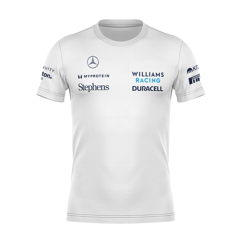 Camiseta DryFit Alex Albon Williams 2024 Branca