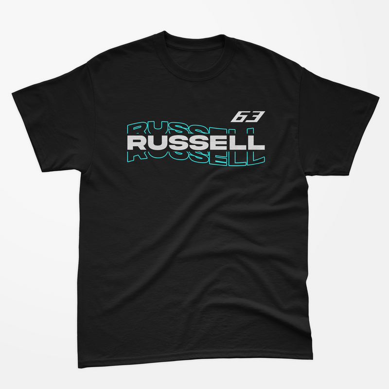 Camiseta George Russell Waves Algodão