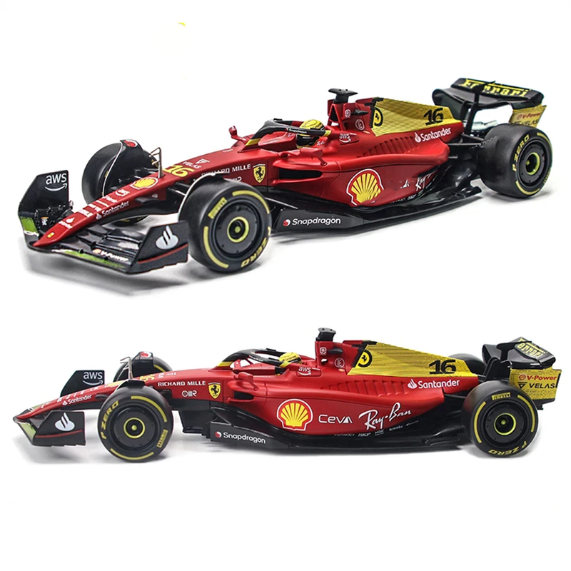 1:18 Ferrari F1-75 2022 Fórmula 1 Miniatura