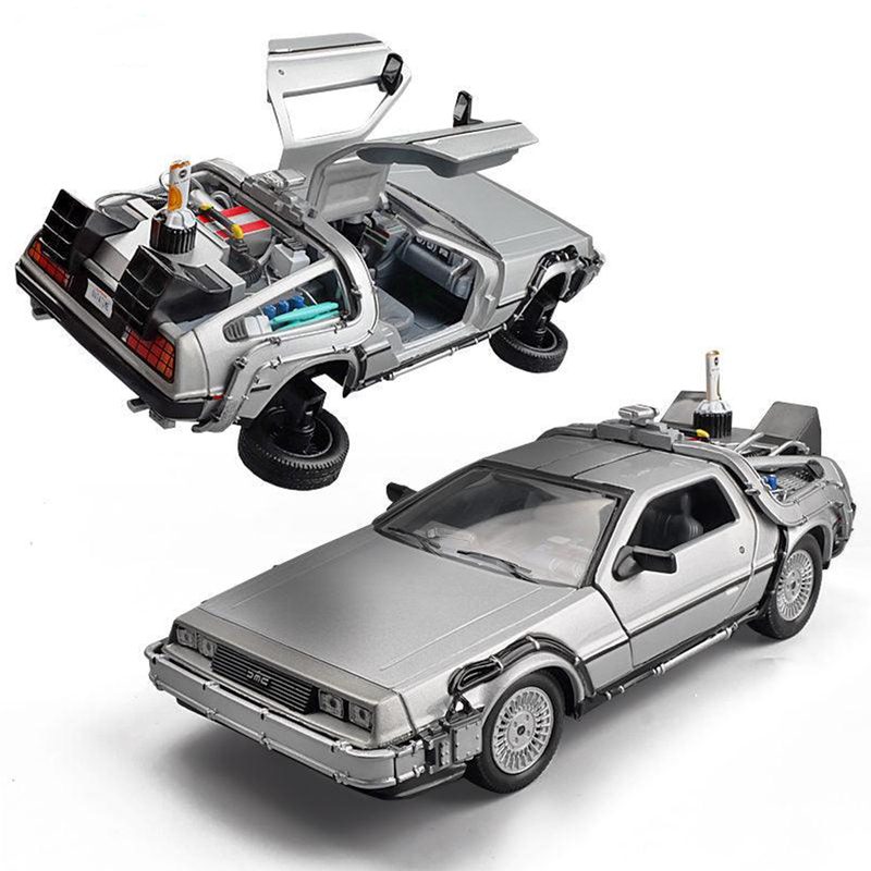 Miniatura Delorean Carro De Volta Para o Futuro 1:18