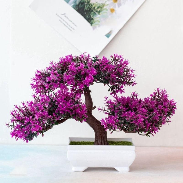 Bonsai Artificial Plantas Decoração