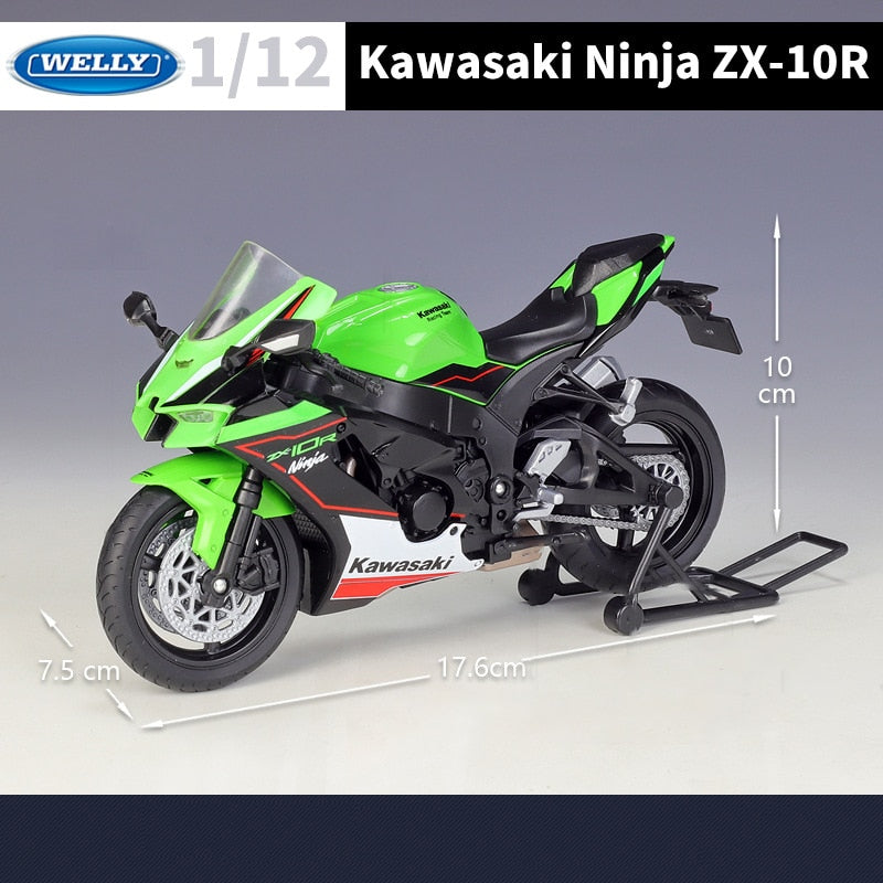 Miniatura 1:18 Kawasaki Ninja ZX10R Motociclismo