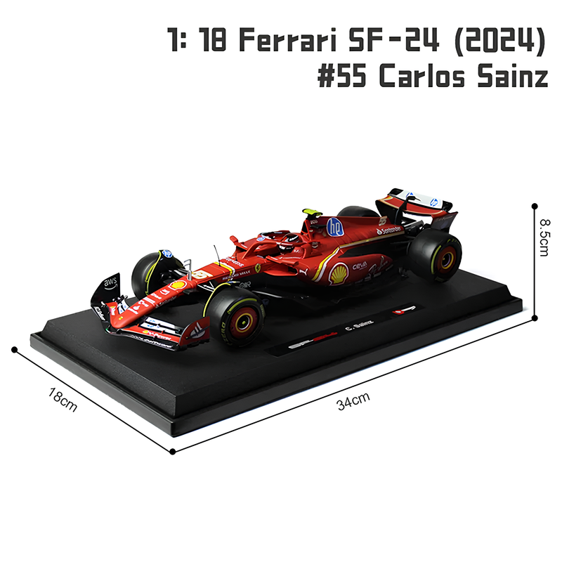 (2024) Miniatura Fórmula 1 Ferrari SF-24 1:18