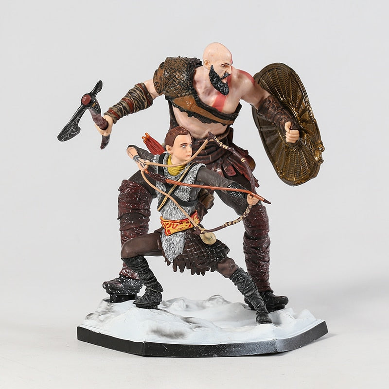 Kratos e Atreus Decoração Action Figure God of War