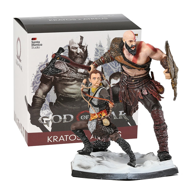 Kratos e Atreus Decoração Action Figure God of War