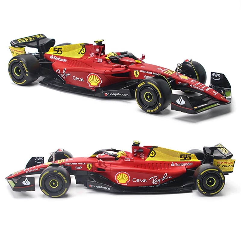 1:18 Ferrari F1-75 2022 Fórmula 1 Miniatura