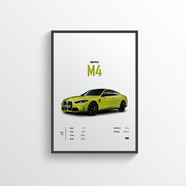 Quadro Decorativo Automotivo  - BMW M4