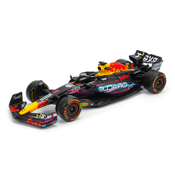 (2023) F1 Miniatura Red Bull Racing RB19 Miami GP #1 Max Verstappen 1:18